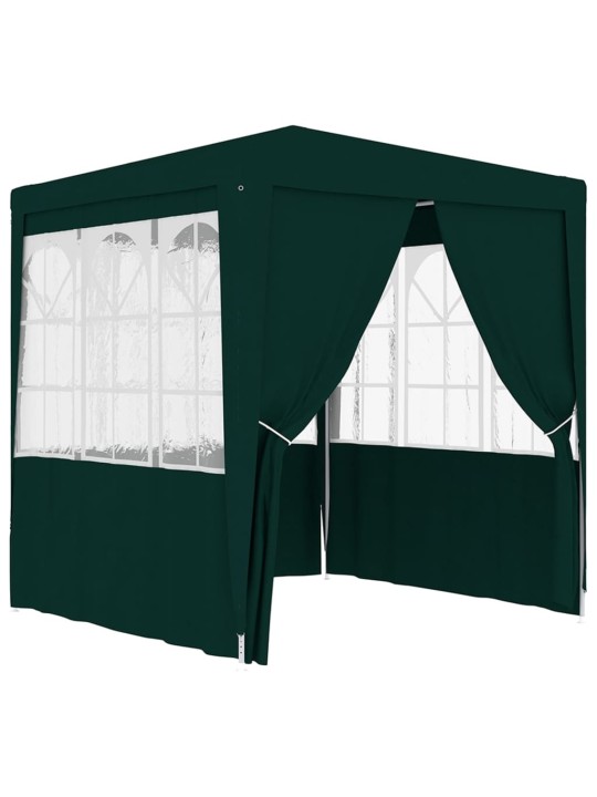 Profi party stan s bočnicemi 2,5 x 2,5 m zelený 90 g/m²