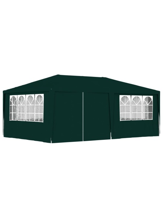 Profesionální party stan s bočnicemi 4 x 6 m zelený 90 g/m²