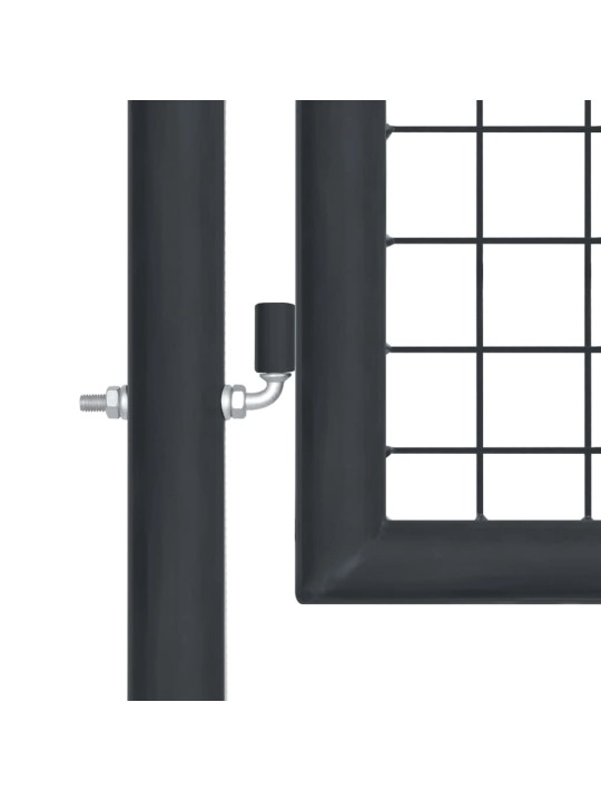 Pletivová zahradní brána pozinkovaná ocel 400 x 150 cm šedá