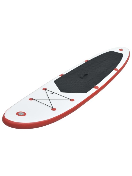 SUP paddleboard s příslušenstvím nafukovací červenobílý