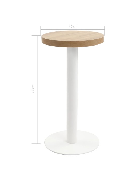 Bistro stolek světle hnědý 40 cm MDF