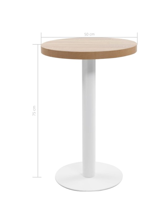 Bistro stolek světle hnědý 50 cm MDF