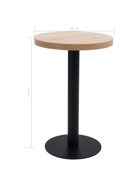 Bistro stolek světle hnědý 50 cm MDF