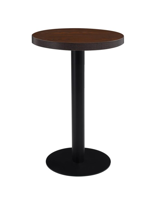 Bistro stolek tmavě hnědý 50 cm MDF