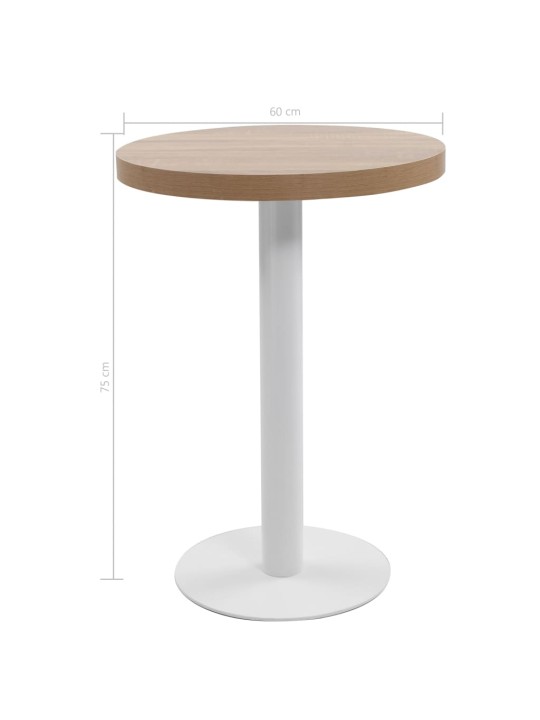 Bistro stolek světle hnědý 60 cm MDF