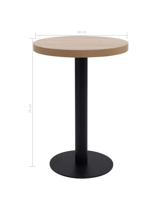 Bistro stolek světle hnědý 60 cm MDF