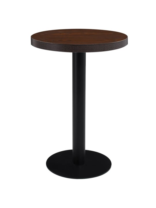 Bistro stolek tmavě hnědý 60 cm MDF