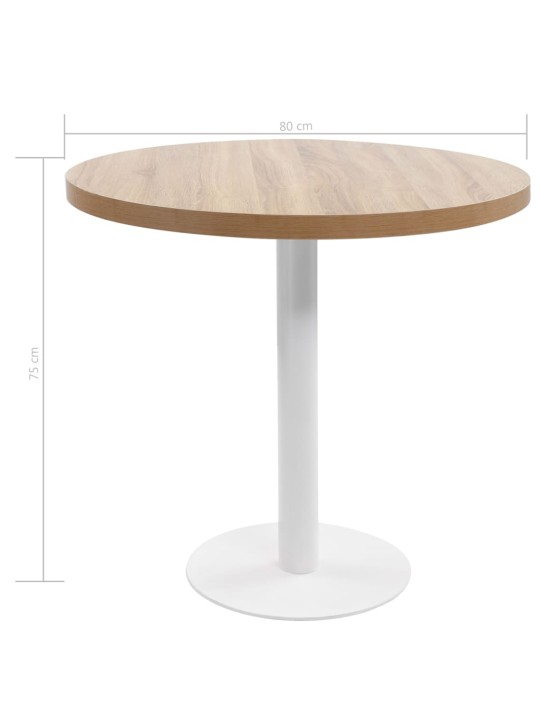 Bistro stolek světle hnědý 80 cm MDF