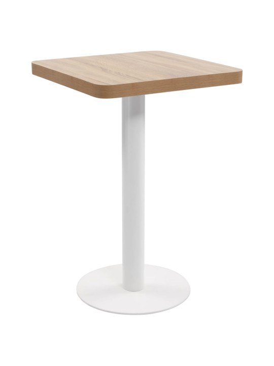 Bistro stolek světle hnědý 50 x 50 cm MDF