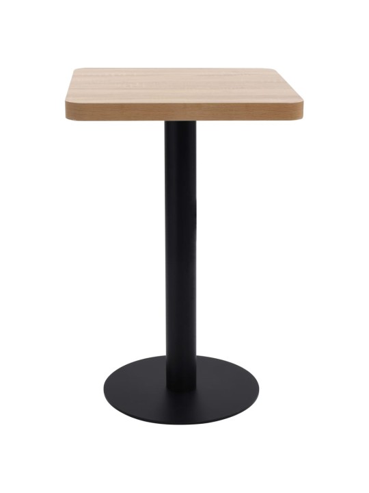 Bistro stolek světle hnědý 50 x 50 cm MDF