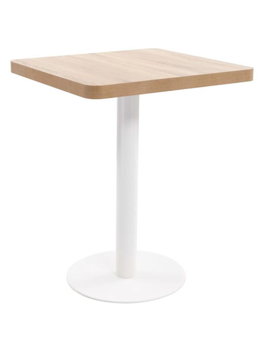 Bistro stolek světle hnědý 60 x 60 cm MDF