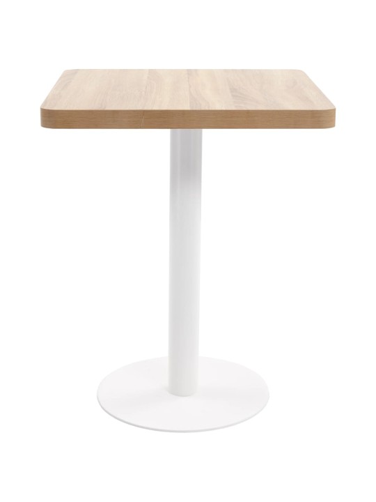 Bistro stolek světle hnědý 60 x 60 cm MDF