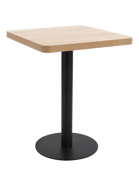 Bistro stolek světle hnědý 60 x 60 cm MDF