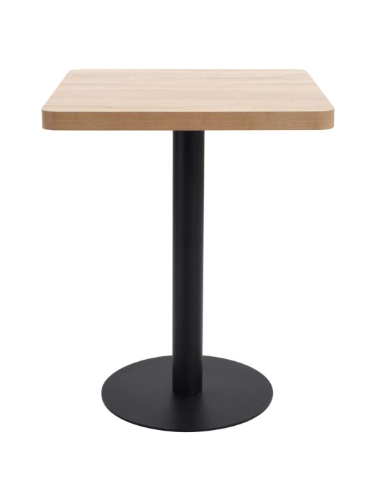 Bistro stolek světle hnědý 60 x 60 cm MDF