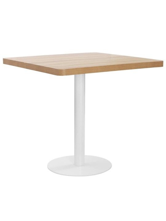 Bistro stolek světle hnědý 80 x 80 cm MDF