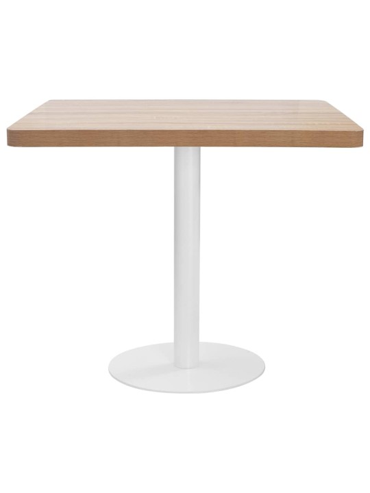 Bistro stolek světle hnědý 80 x 80 cm MDF