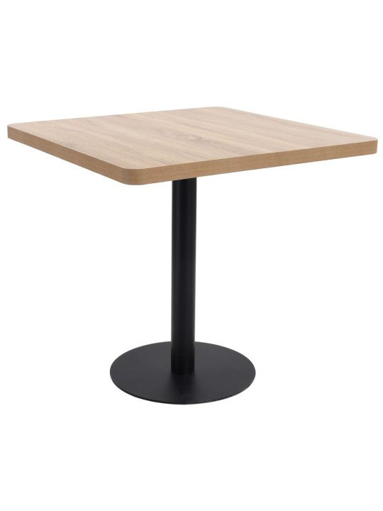 Bistro stolek světle hnědý 80 x 80 cm MDF