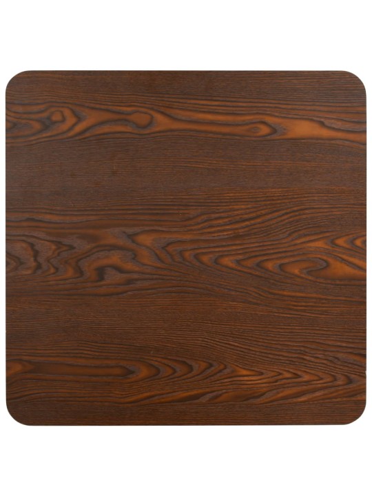 Bistro stolek tmavě hnědý 80 x 80 cm MDF