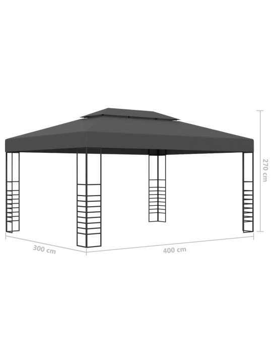 Altán 3 x 4 m antracitový