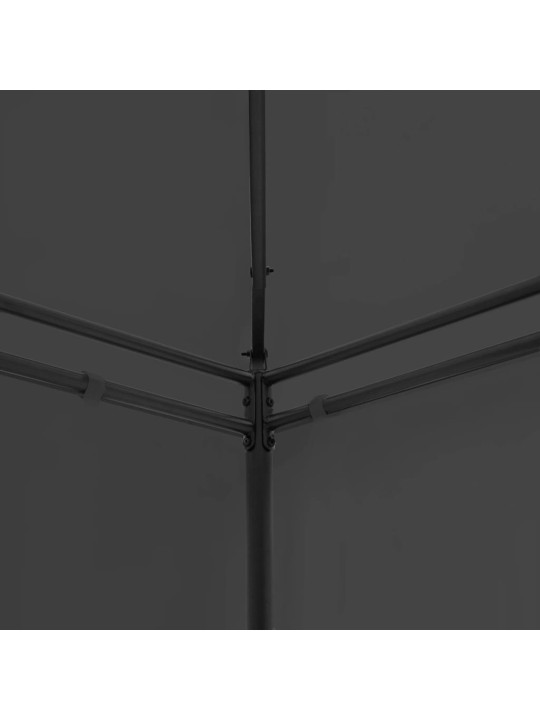 Altán se závěsy 600 x 298 x 270 cm antracitový