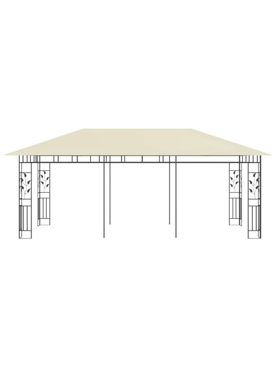 Altán s moskytiérou 6 x 3 x 2,73 m krémový