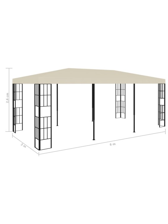 Altán 3 x 6 m krémový
