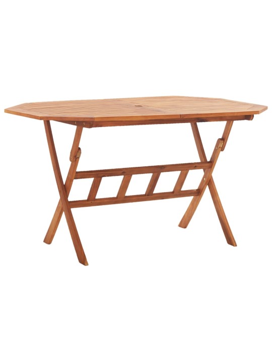 Skládací zahradní stůl 135 x 85 x 75 cm masivní akáciové dřevo