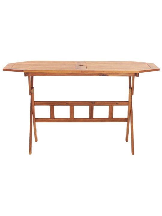 Skládací zahradní stůl 135 x 85 x 75 cm masivní akáciové dřevo
