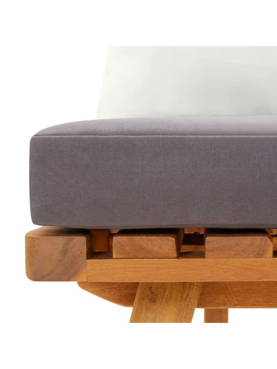 Zahradní lavice s poduškami 115 cm masivní akáciové dřevo