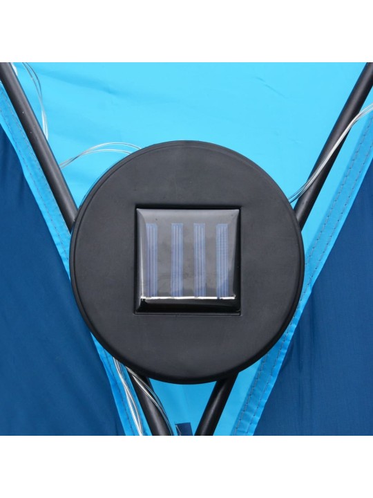 Party stan s LED světly 4 boční stěny 3,6 x 3,6 x 2,3 m modrý