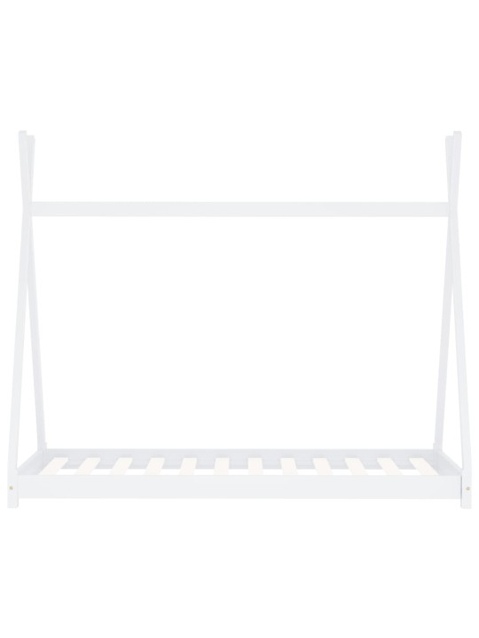 Rám dětské postele bílý masivní borové dřevo 90 x 200 cm