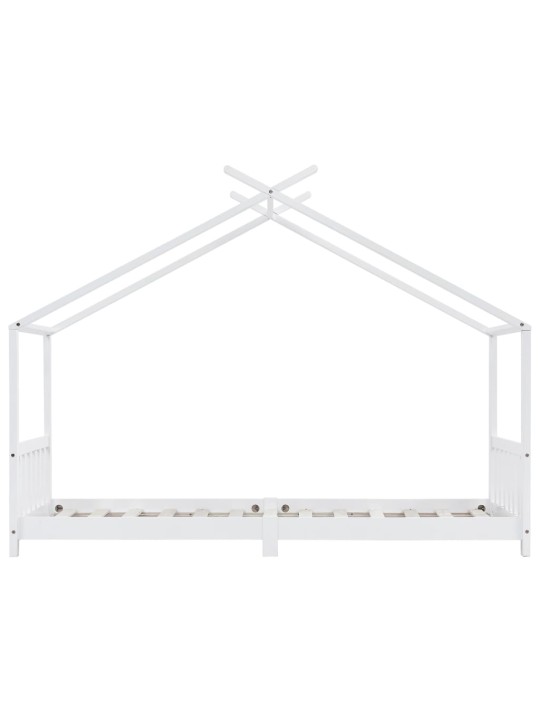 Rám dětské postele bílý masivní borové dřevo 90 x 200 cm