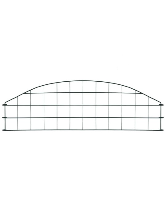 Obloukový zahradní plot 77,3 x 26 cm zelený