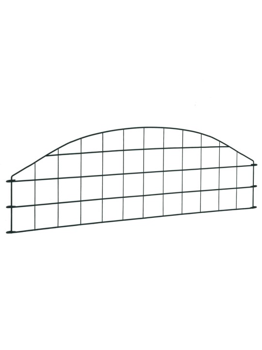 Obloukový zahradní plot 77,3 x 26 cm zelený