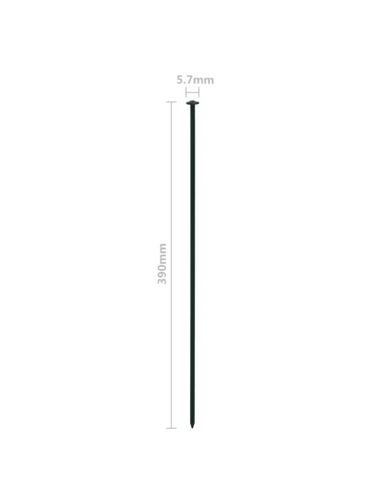 Obloukový zahradní plot 77,3 x 26 cm zelený