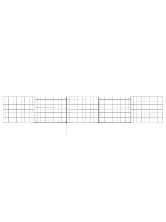 Zahradní plot 77,5 x 64 cm zelený