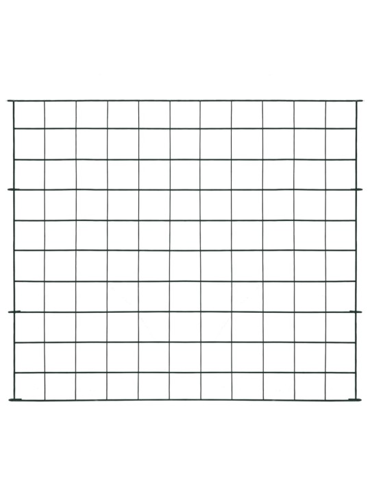 Zahradní plot 77,5 x 64 cm zelený