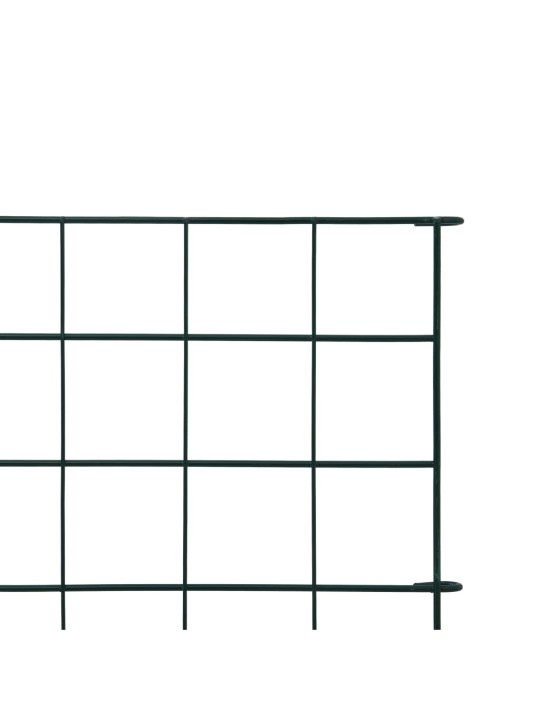 Zahradní plot 77,5 x 64 cm zelený