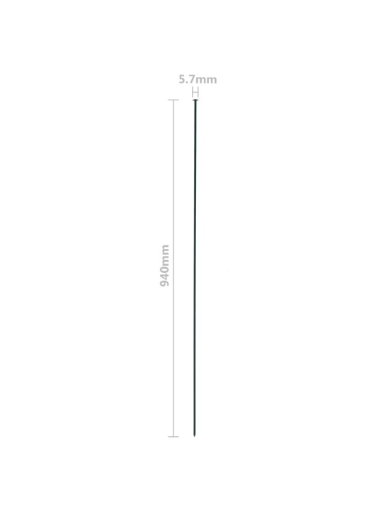 Zahradní plot 77,5 x 64 cm zelený