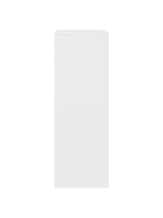 Příborník se 6 zásuvkami bílý 50 x 34 x 96 cm kompozitní dřevo