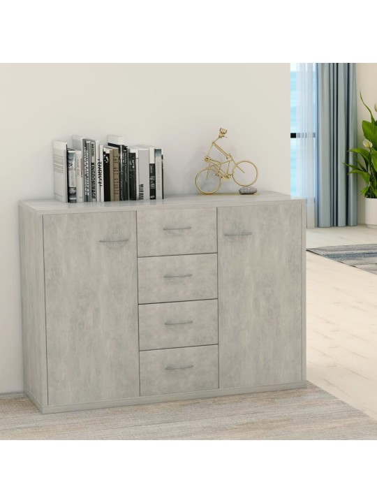 Příborník betonově šedý 88 x 30 x 65 cm kompozitní dřevo