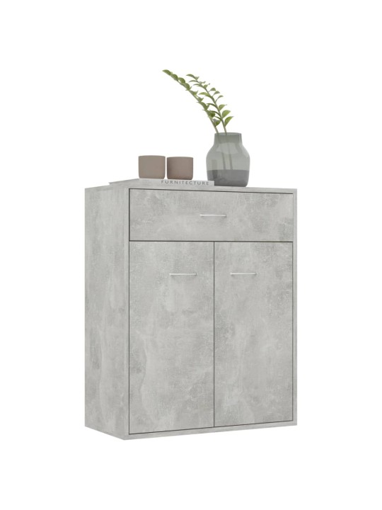 Příborník betonově šedý 60 x 30 x 75 cm kompozitní dřevo