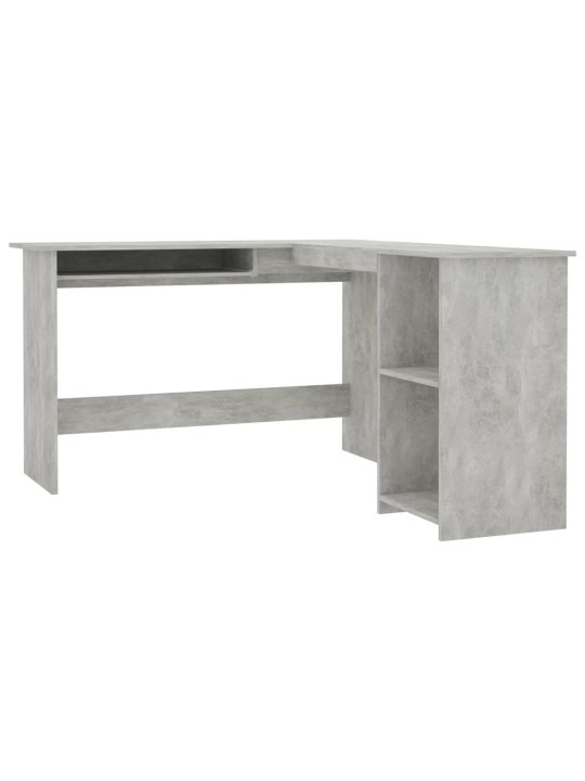Rohový psací stůl betonově šedý 120x140x75 cm kompozitní dřevo