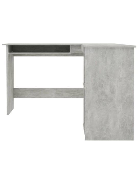 Rohový psací stůl betonově šedý 120x140x75 cm kompozitní dřevo