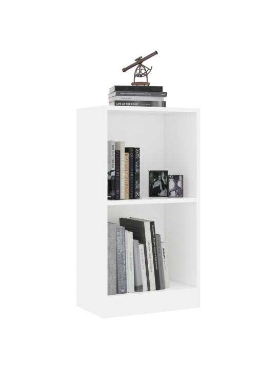 Knihovna bílá 40x24x75 cm kompozitní dřevo