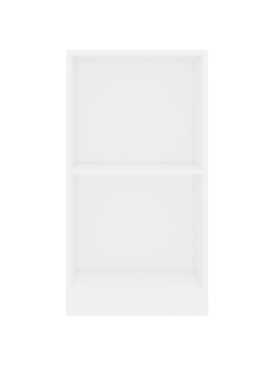 Knihovna bílá 40x24x75 cm kompozitní dřevo