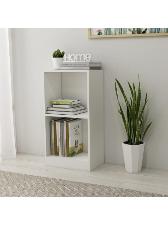 Knihovna bílá 40x24x75 cm kompozitní dřevo