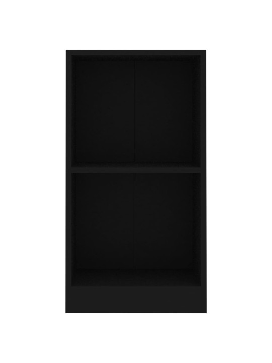 Knihovna černá 40x24x75 cm kompozitní dřevo
