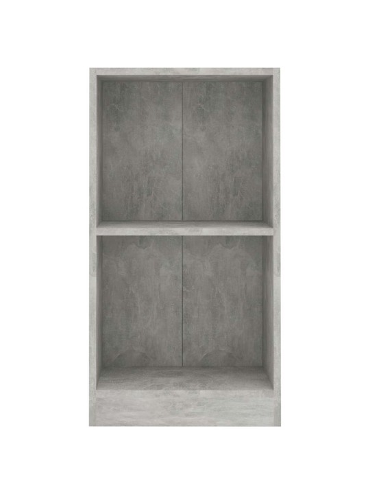 Knihovna betonově šedá 40x24x75 cm kompozitní dřevo