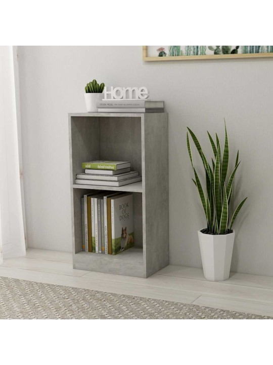 Knihovna betonově šedá 40x24x75 cm kompozitní dřevo